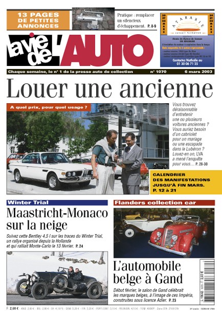 La Vie de l'Auto n° 1070 du 06/03/2003