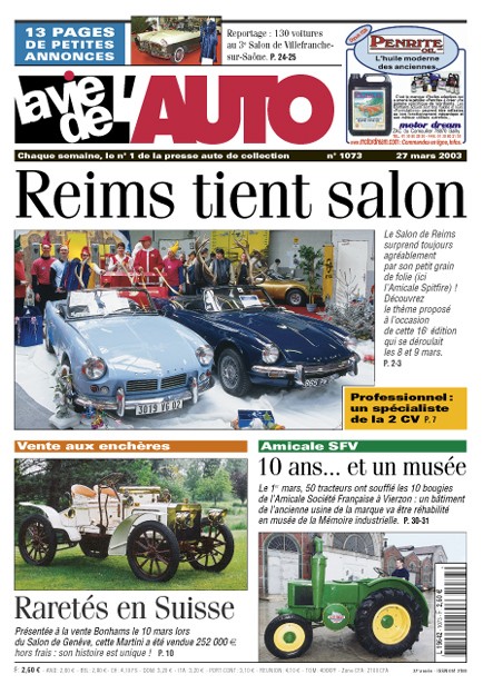 La Vie de l'Auto n° 1073 du 27/03/2003