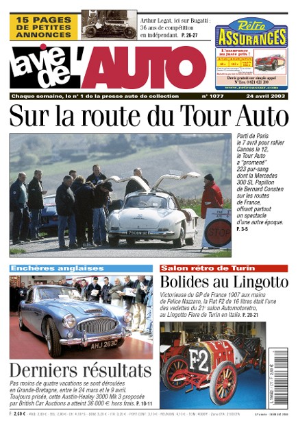 La Vie de l'Auto n° 1077 du 24/04/2003