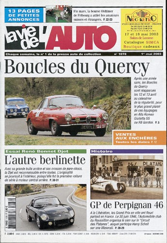 La Vie de l'Auto n° 1078 du 01/05/2003