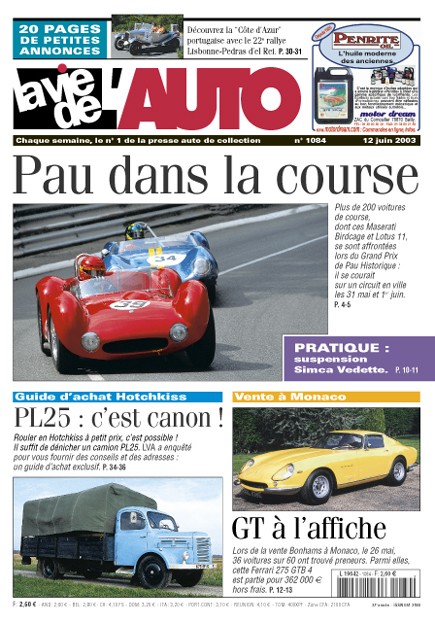 La Vie de l'Auto n° 1084 du 12/06/2003