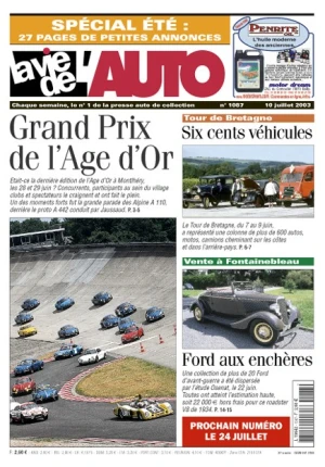 La Vie de l'Auto n° 1087 du 10/07/2003