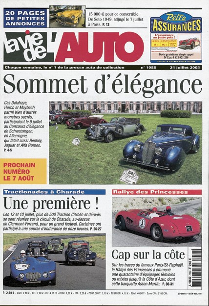 La Vie de l'Auto n° 1088 du 24/07/2003