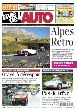 La Vie de l’Auto n° 1090 du 21/08/2003