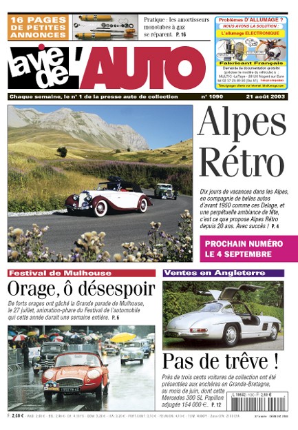 La Vie de l'Auto n° 1090 du 21/08/2003