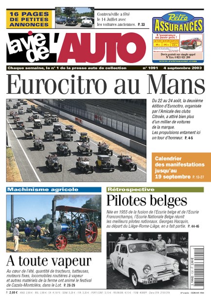 La Vie de l'Auto n° 1091 du 04/09/2003