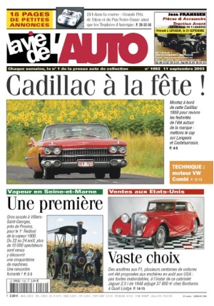 La Vie de l’Auto n° 1092 du 11/09/2003