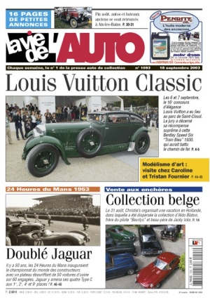 La Vie de l’Auto n° 1093 du 18/09/2003
