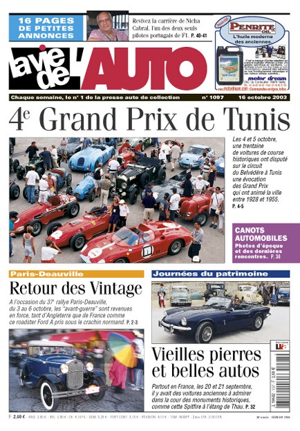 La Vie de l'Auto n° 1097 du 16/10/2003