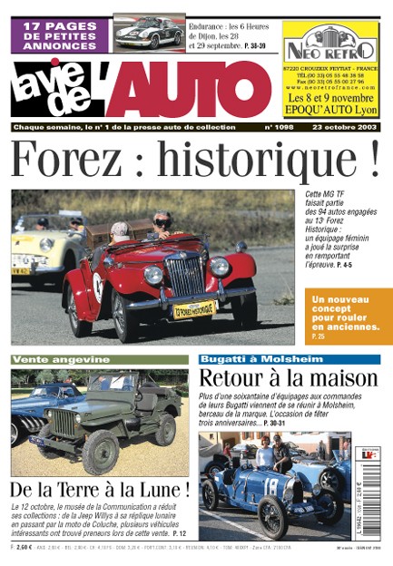 La Vie de l'Auto n° 1098 du 23/10/2003