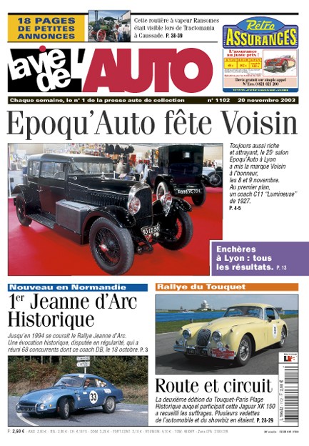 La Vie de l'Auto n° 1102 du 20/11/2003