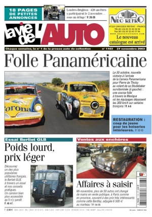 La Vie de l’Auto n° 1103 du 27/11/2003