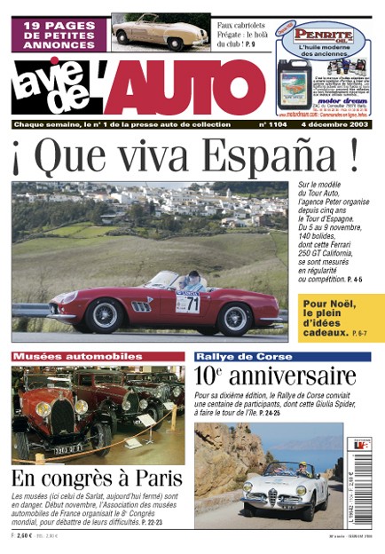 La Vie de l'Auto n° 1104 du 04/12/2003