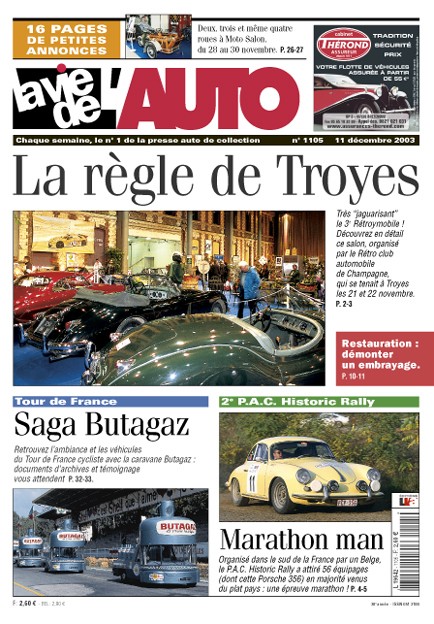 La Vie de l'Auto n° 1105 du 11/12/2003