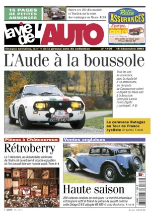 La Vie de l’Auto n° 1106 du 18/12/2003