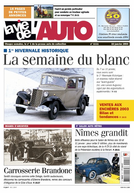 La Vie de l'Auto n° 1111 du 22/01/2004