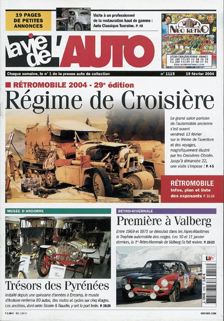 La Vie de l'Auto n° 1115 du 19/02/2004