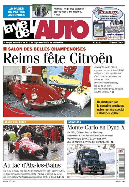 La Vie de l'Auto n° 1120 du 25/03/2004