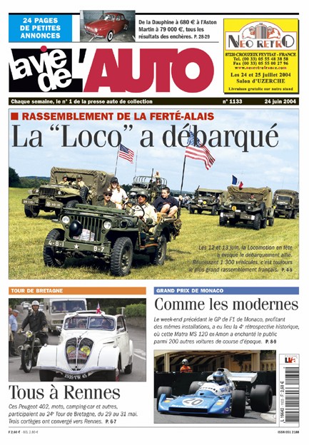 La Vie de l'Auto n° 1133 du 24/06/2004