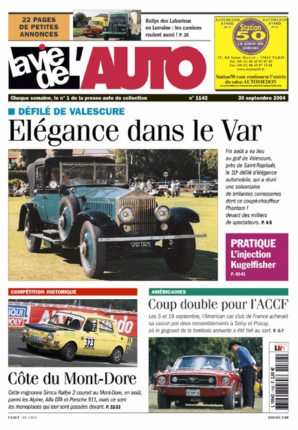 La Vie de l'Auto n° 1142 du 30/09/2004