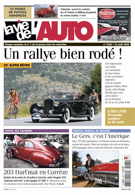 La Vie de l'Auto n° 1184 du 18/08/2005