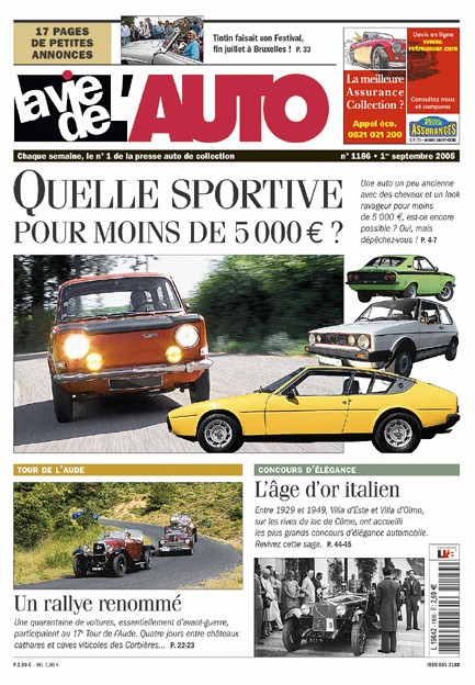 La Vie de l'Auto n° 1186 du 08/09/2005