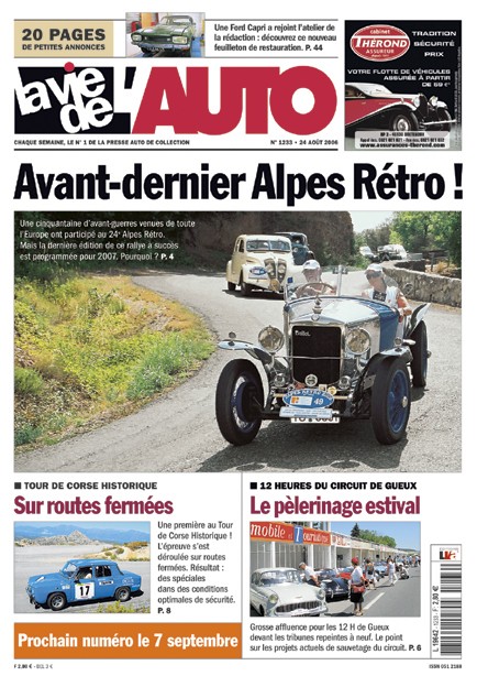 La Vie de l'Auto n° 1233 du 31/08/2006