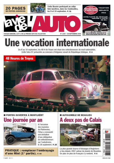 La Vie de l'Auto n° 1237 du 28/09/2006