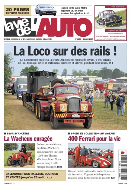 La Vie de l'Auto n° 1275 du 18/06/2007