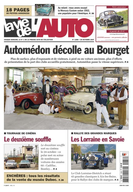 La Vie de l'Auto n° 1288 du 25/10/2007