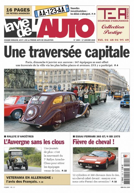 La Vie de l'Auto n° 1300 du 17/01/2008