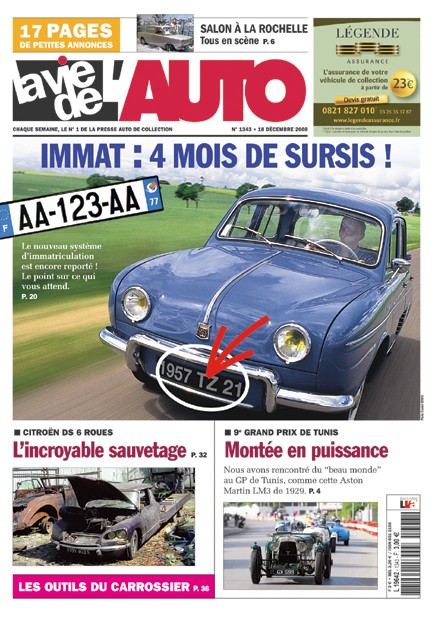 La Vie de l'Auto n° 1343 du 18/12/2008
