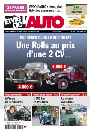 LA VIE DE L’AUTO N° 1478 DU 27/10/2011