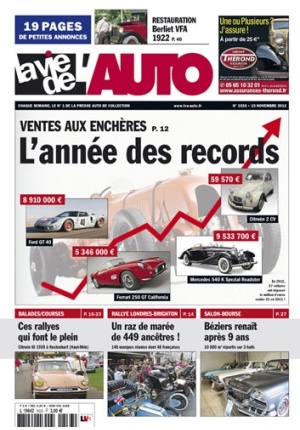 La Vie de l’Auto n° 1533 du 15/11/2012