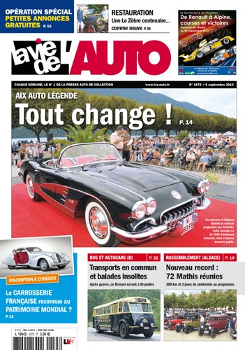 La Vie de l'Auto n° 1575 du 05/09/2013
