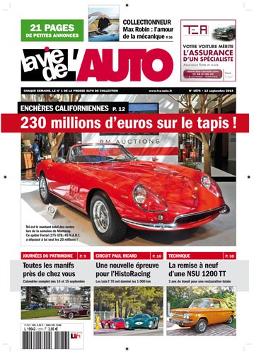 La Vie de l'Auto n° 1576 du 12/09/2013