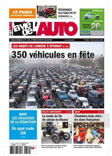 La Vie de l'Auto n° 1643 du 25/12/2014