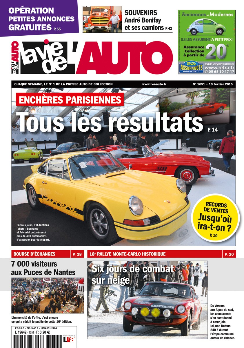 La Vie de l'Auto n° 1651 du 19/02/2015