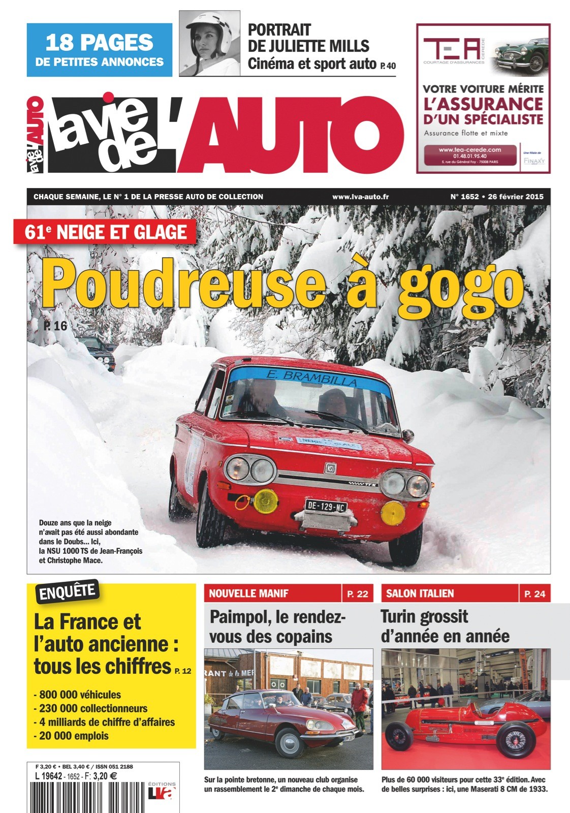 La Vie de l'Auto n° 1652 du 26/02/2015