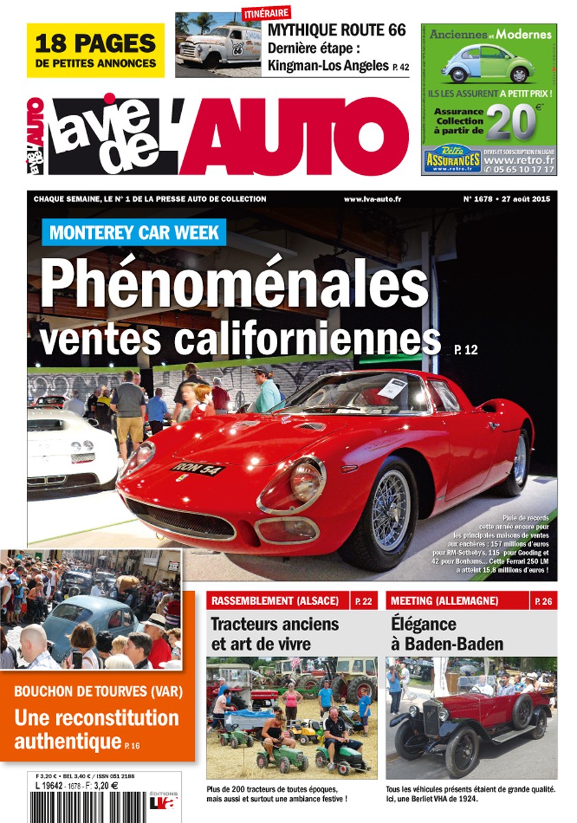 La Vie de l'Auto n° 1678 du 27/08/2015