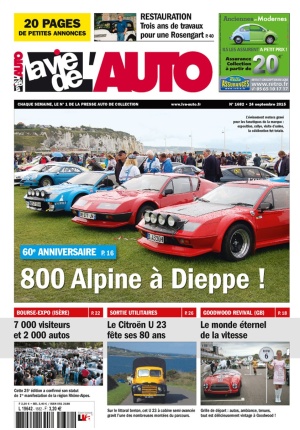 La Vie de l'Auto n° 1682 du 24/09/2015