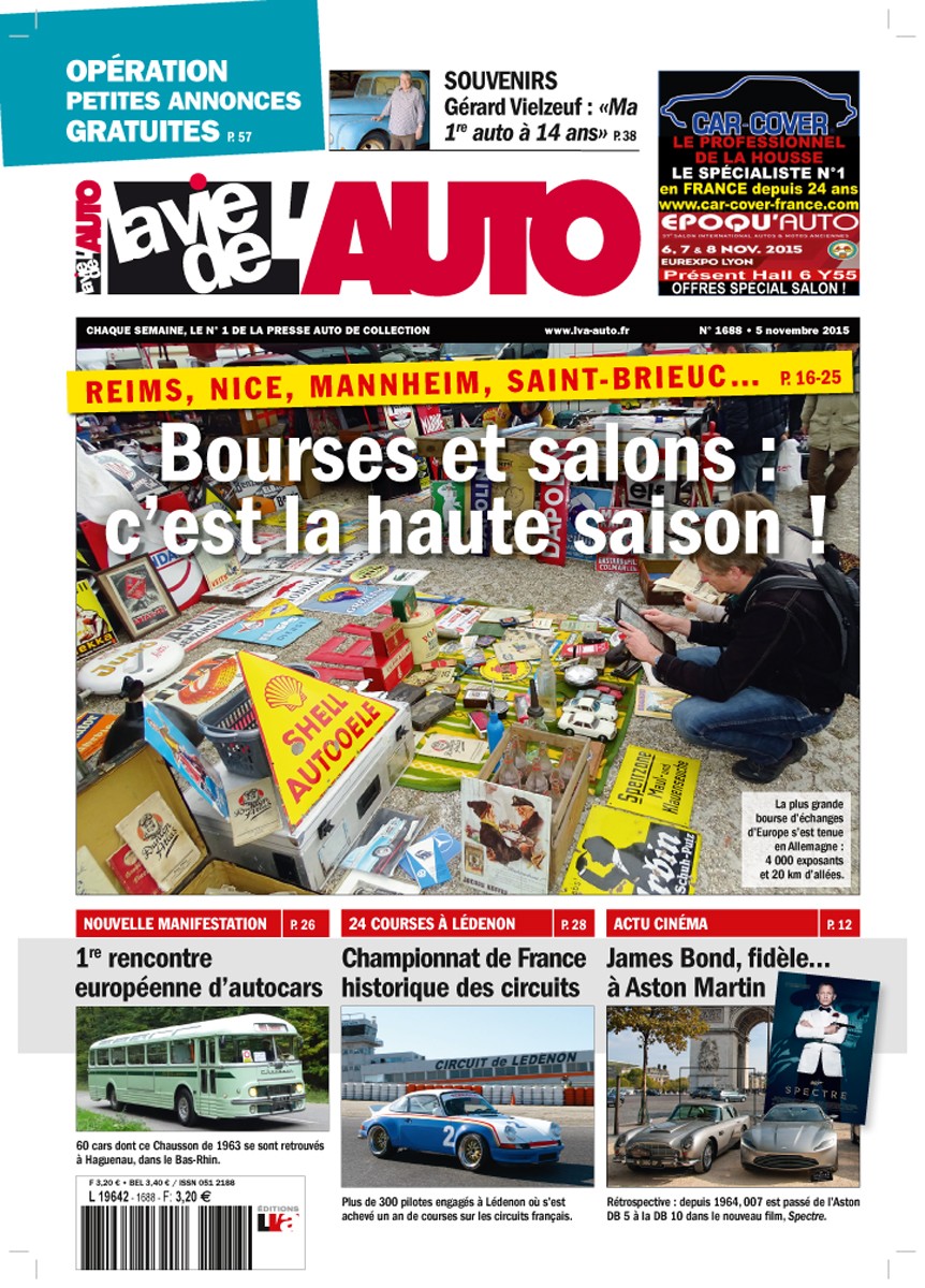 La Vie de l'Auto n° 1688 du 05/11/2015