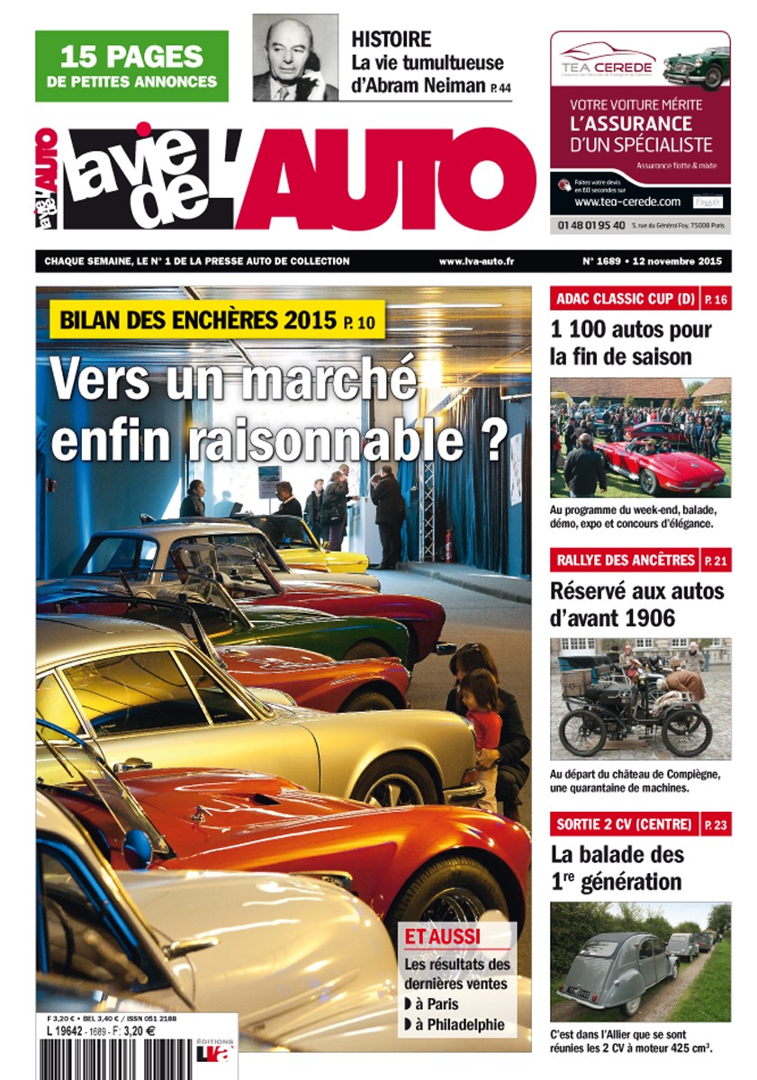 La Vie de l'Auto n° 1689 du 12/11/2015