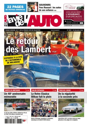 La Vie de l'Auto n° 1693 du 10/12/2015