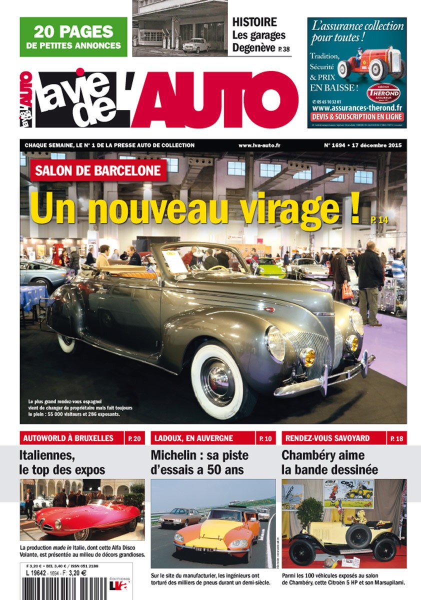 La Vie de l'Auto n° 1694 du 17/12/2015