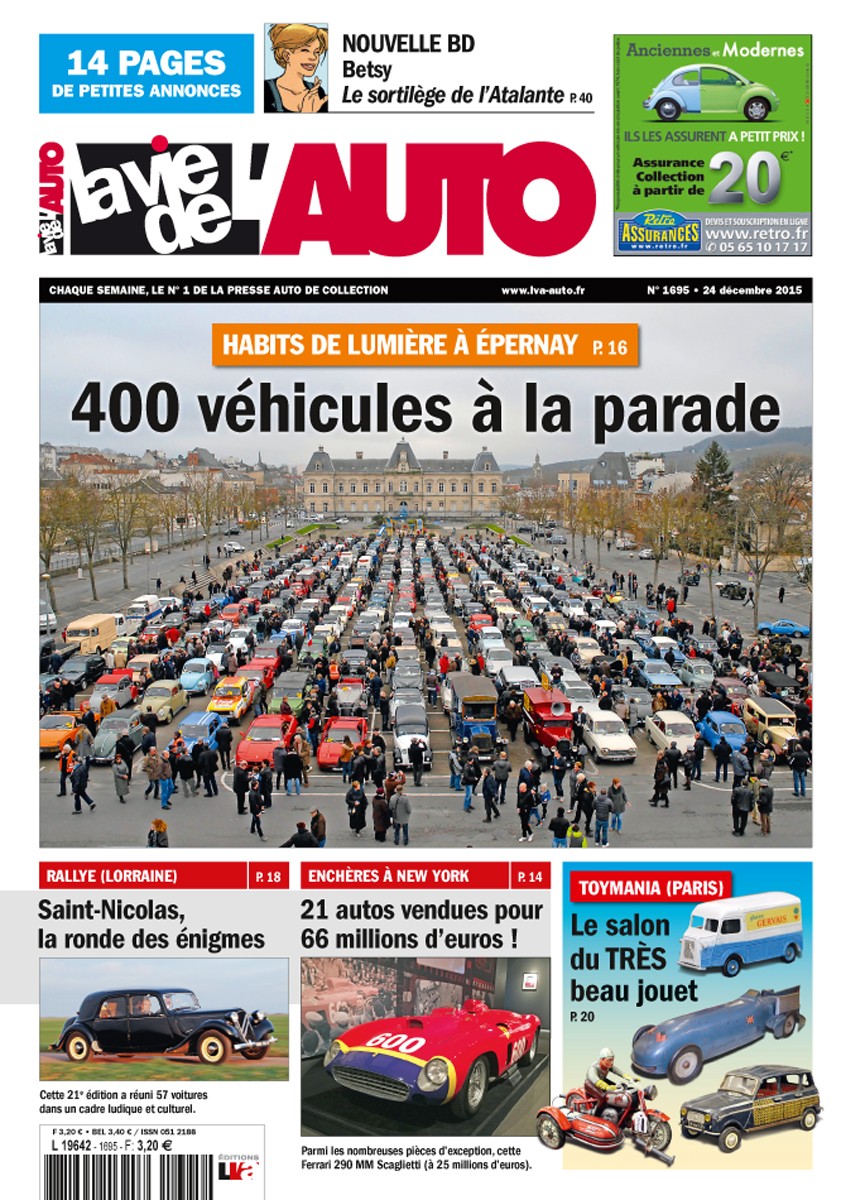 La Vie de l'Auto n° 1695 du 24/12/2015