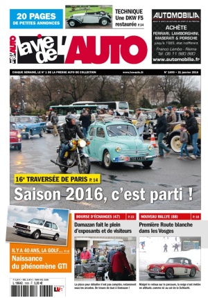 La Vie de l'Auto n° 1699 du 21/01/2016