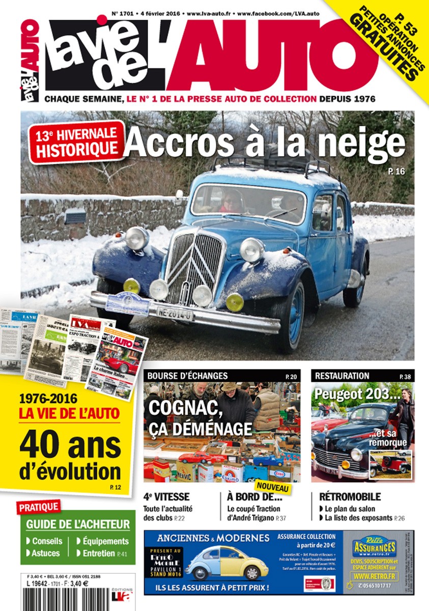 La Vie de l'Auto n° 1701 du 04/02/2016