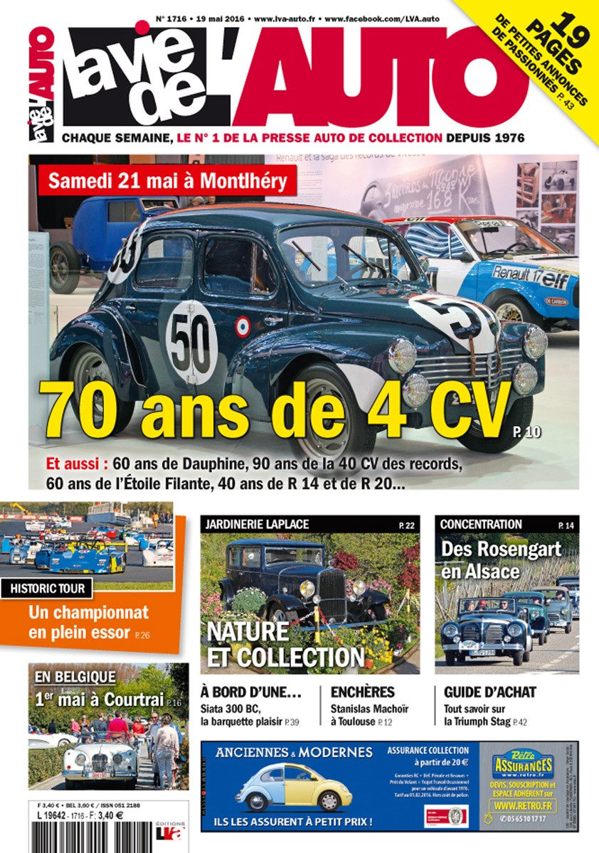 La Vie de l'Auto n° 1716 du 19/05/2016