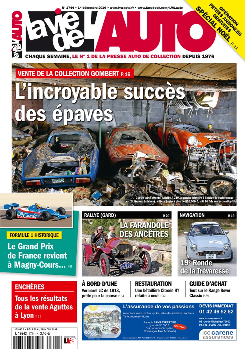 La Vie de l'Auto n° 1744 du 01/12/2016